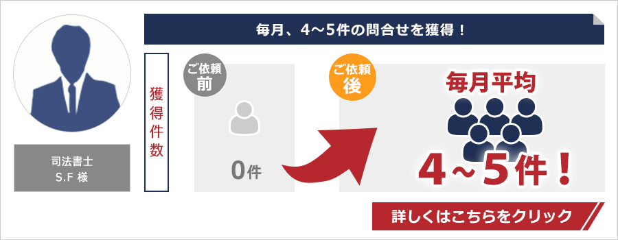 司法書士のホームページ制作・集客の成功事例