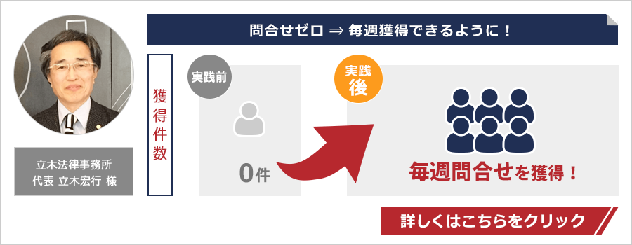 行政書士のホームページ集客の成功事例